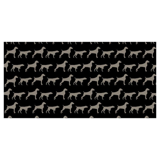 weimaraner Silhouette Black