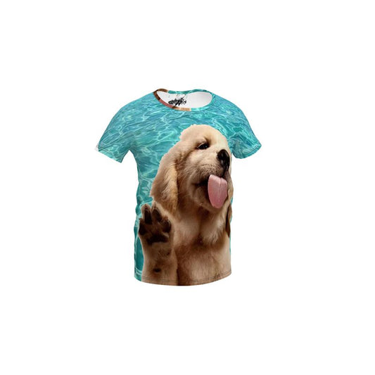 Golden Retriver Puppy Water Tshirt