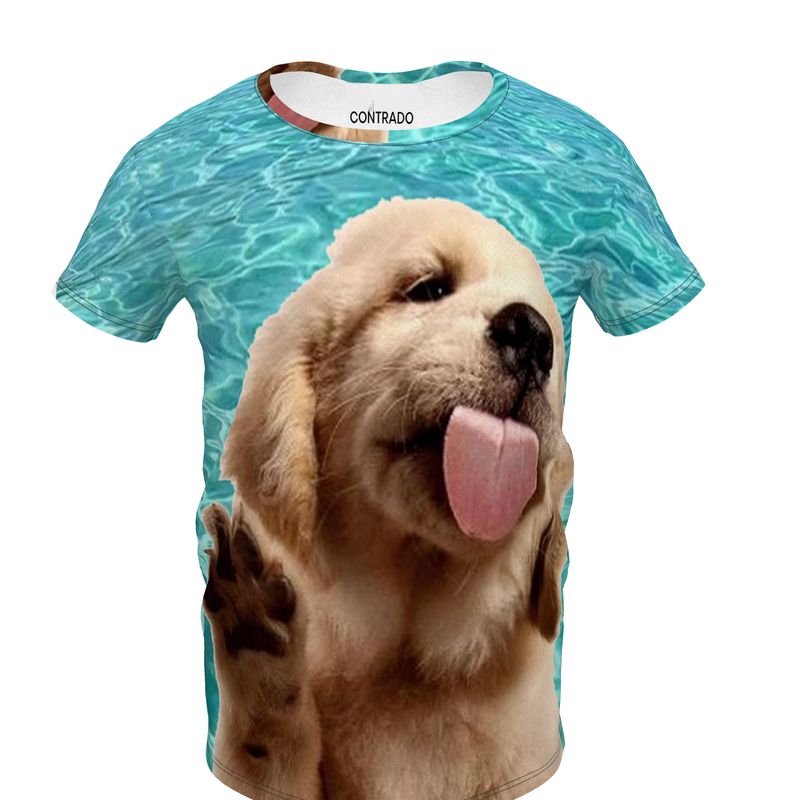 Golden Retriver Puppy Water Tshirt