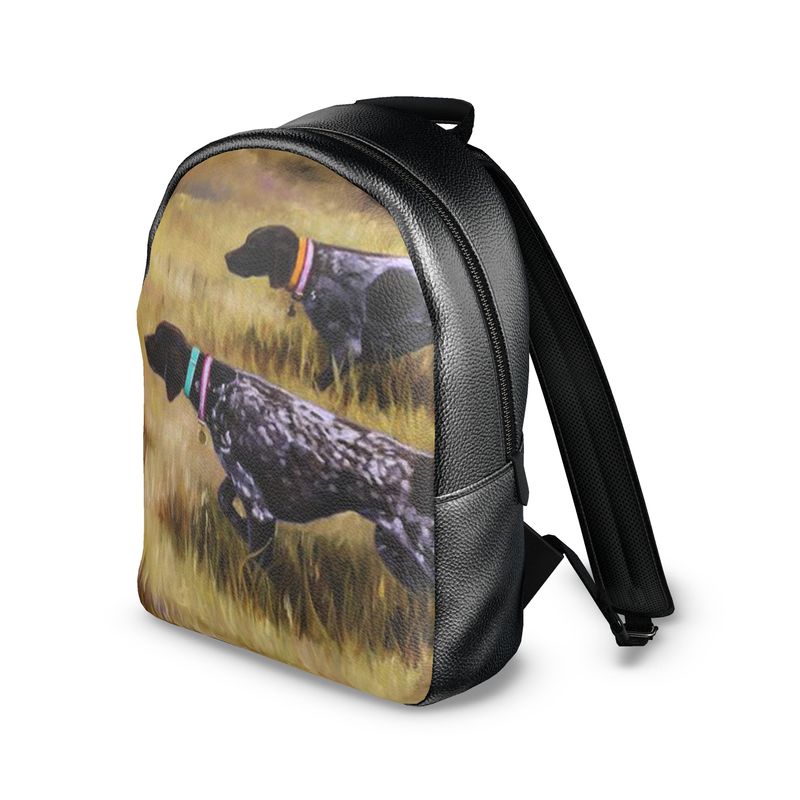 German Shorthair Pointer Colville Leather Backpack