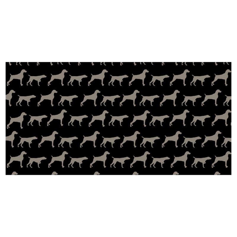 weimaraner Silhouette Black