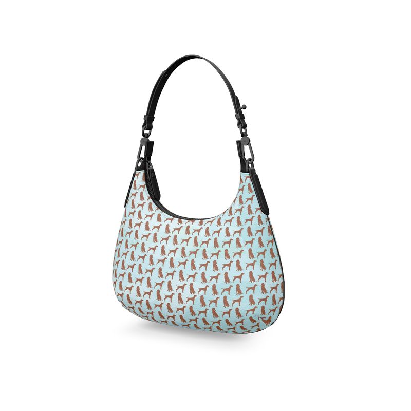 Viszla Silhouette Mini Curved Bag Sky