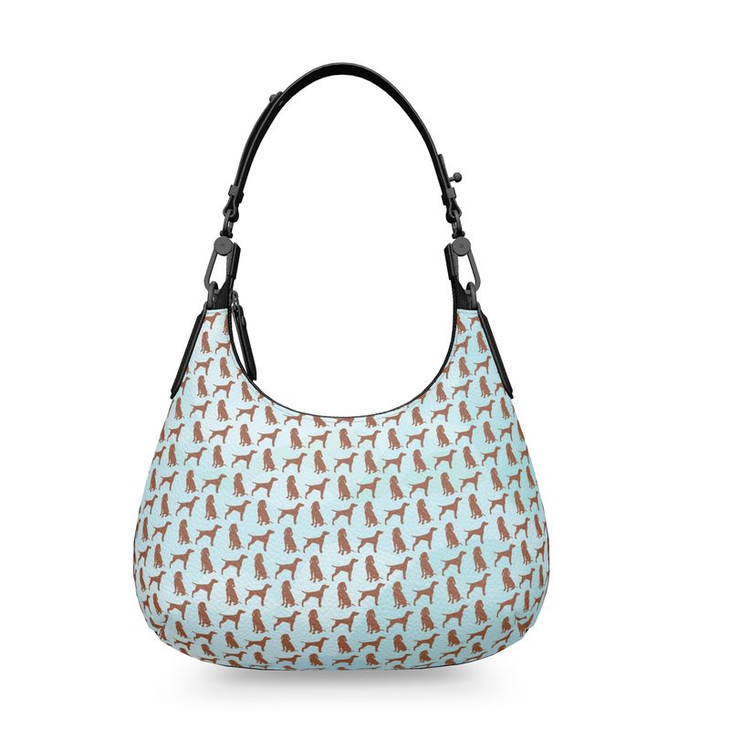 Viszla Silhouette Mini Curved Bag Sky