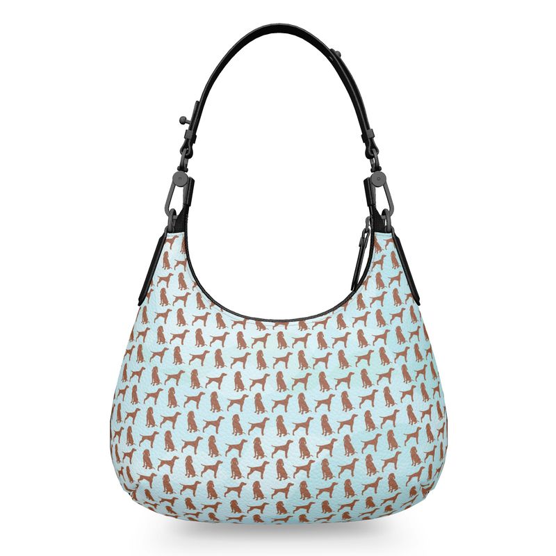 Viszla Silhouette Mini Curved Bag Sky