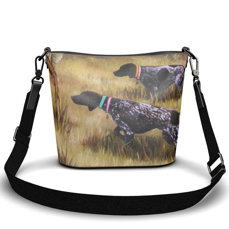 German Shorthair Pointer Penzance Leather Bucket Tote