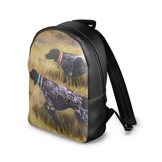 German Shorthair Pointer Colville Leather Backpack